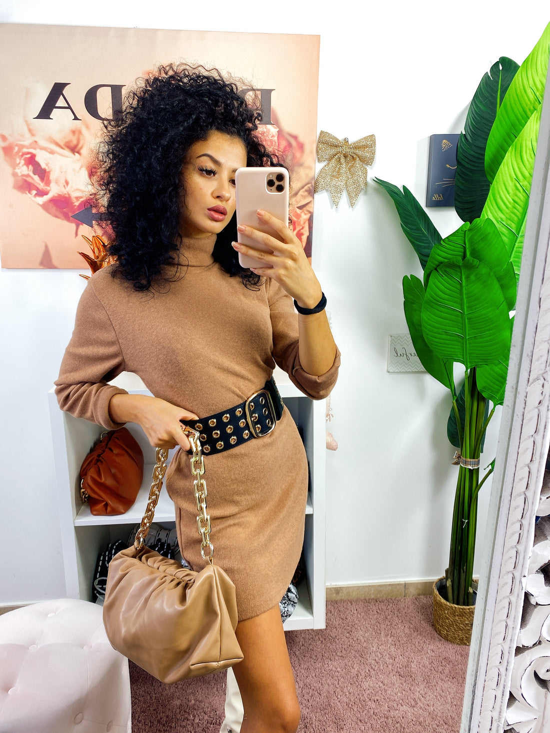 Abito aderente a collo alto - R.a. Boutique 