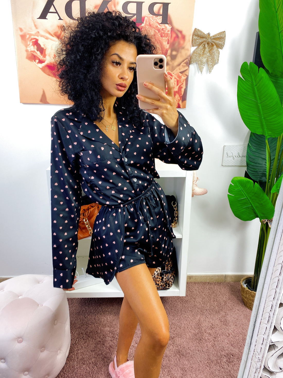 Completino da notte a cuori - R.a. Boutique 