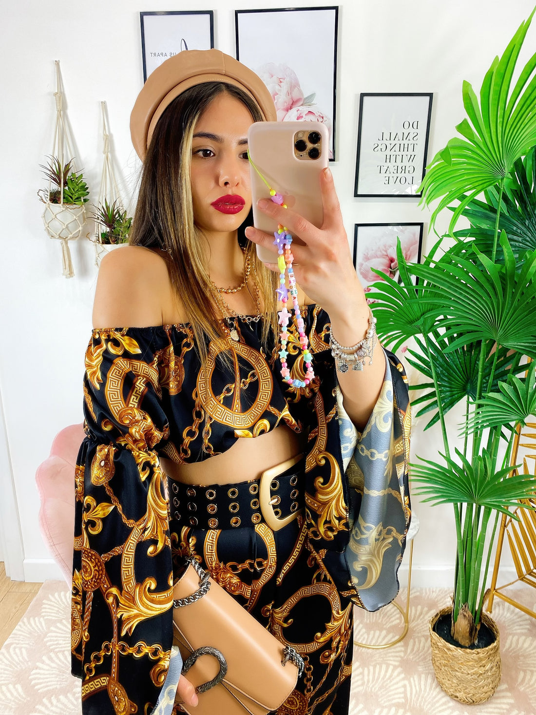 Completo stampa etnica base Nera - R.a. Boutique 