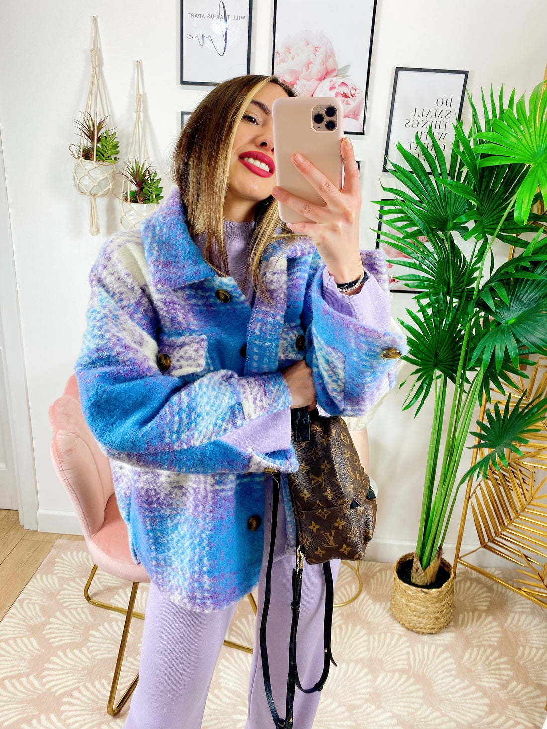 Giacca Multicolor lilla e carta da zucchero - R.a. Boutique 