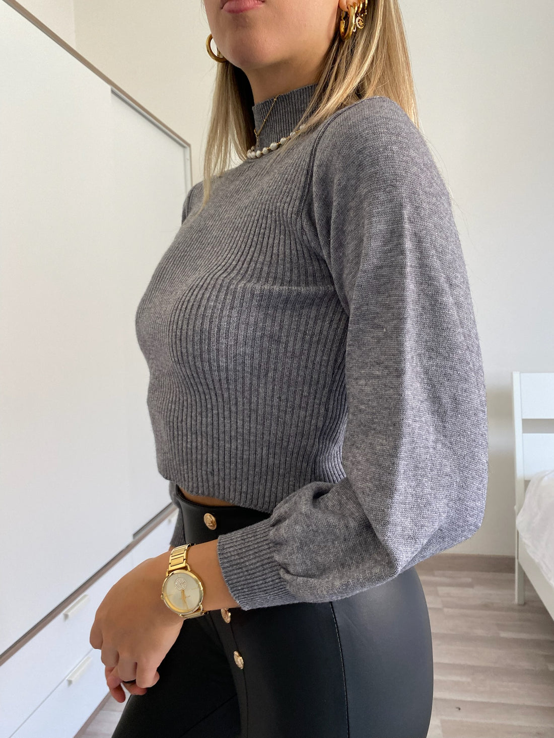 Maglioncino basic Grigio - R.a. Boutique 