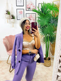 Completo giacca e pantalone lilla - R.a. Boutique 