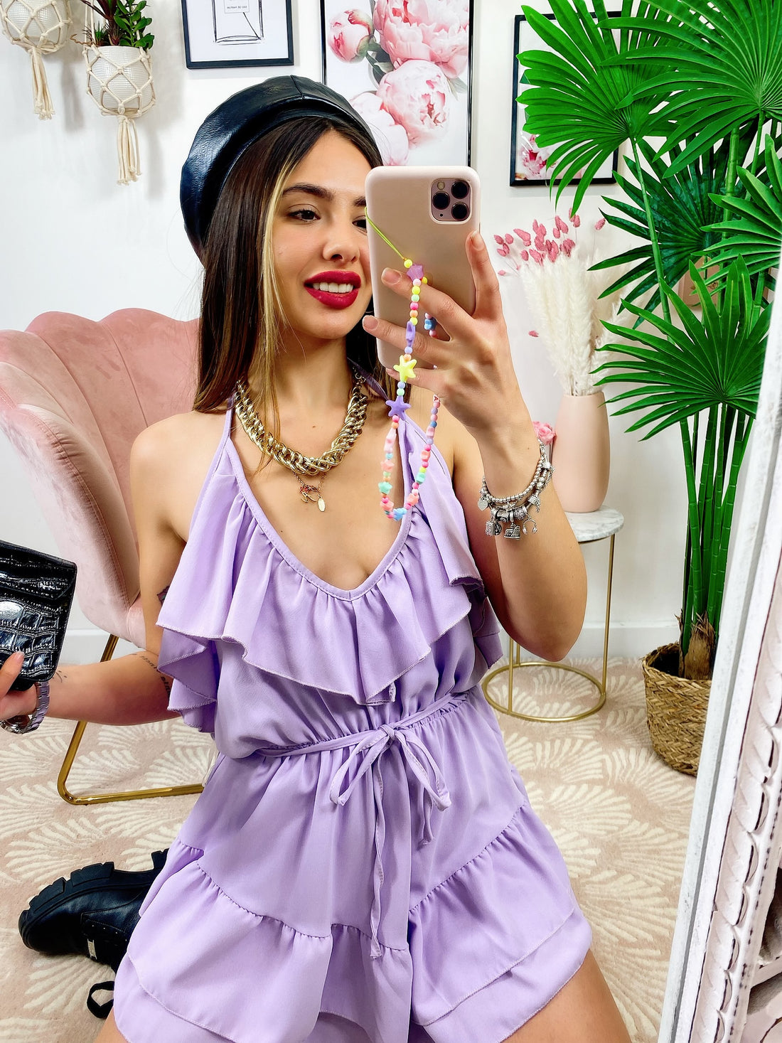 Tutina lilla con rouge - R.a. Boutique 