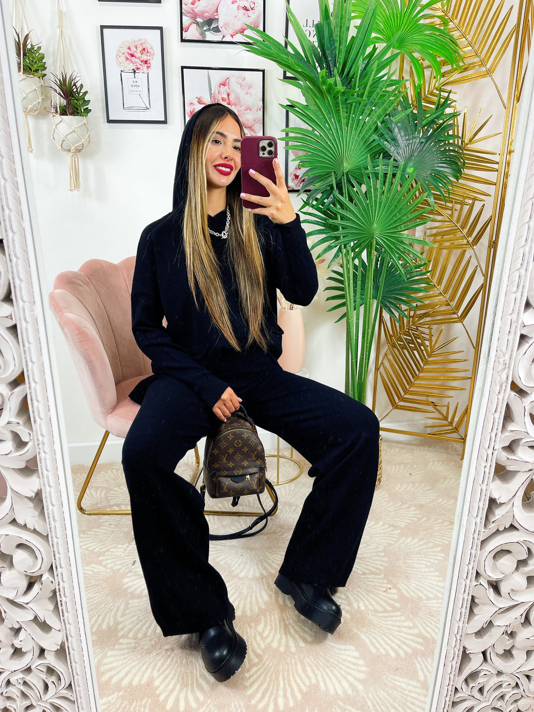 Tuta comfort Nera con cappuccio - R.a. Boutique 