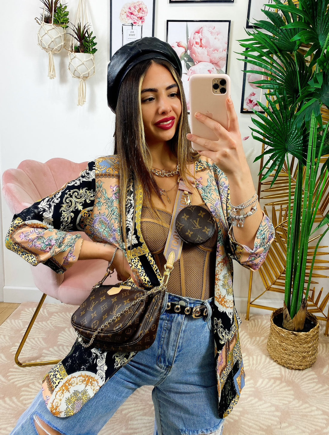 Giacca Donna a fantasia dettagli Oro - R.a. Boutique 