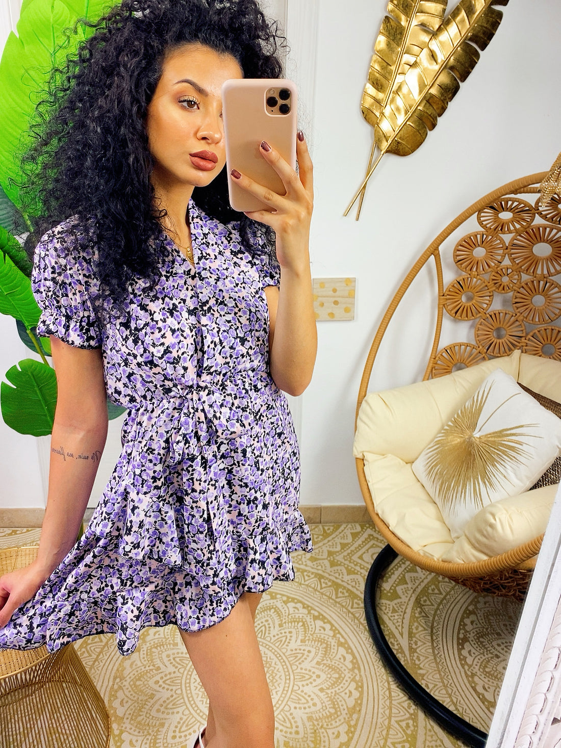 Abito a fiorellini lilla - R.a. Boutique 