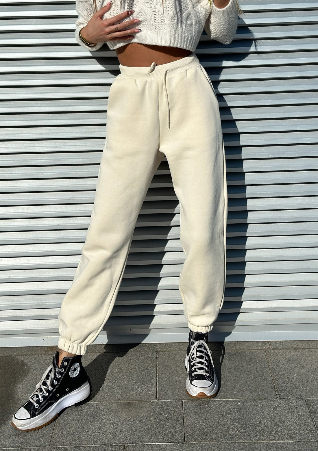 Pantatuta felpata beige - R.a. Boutique 