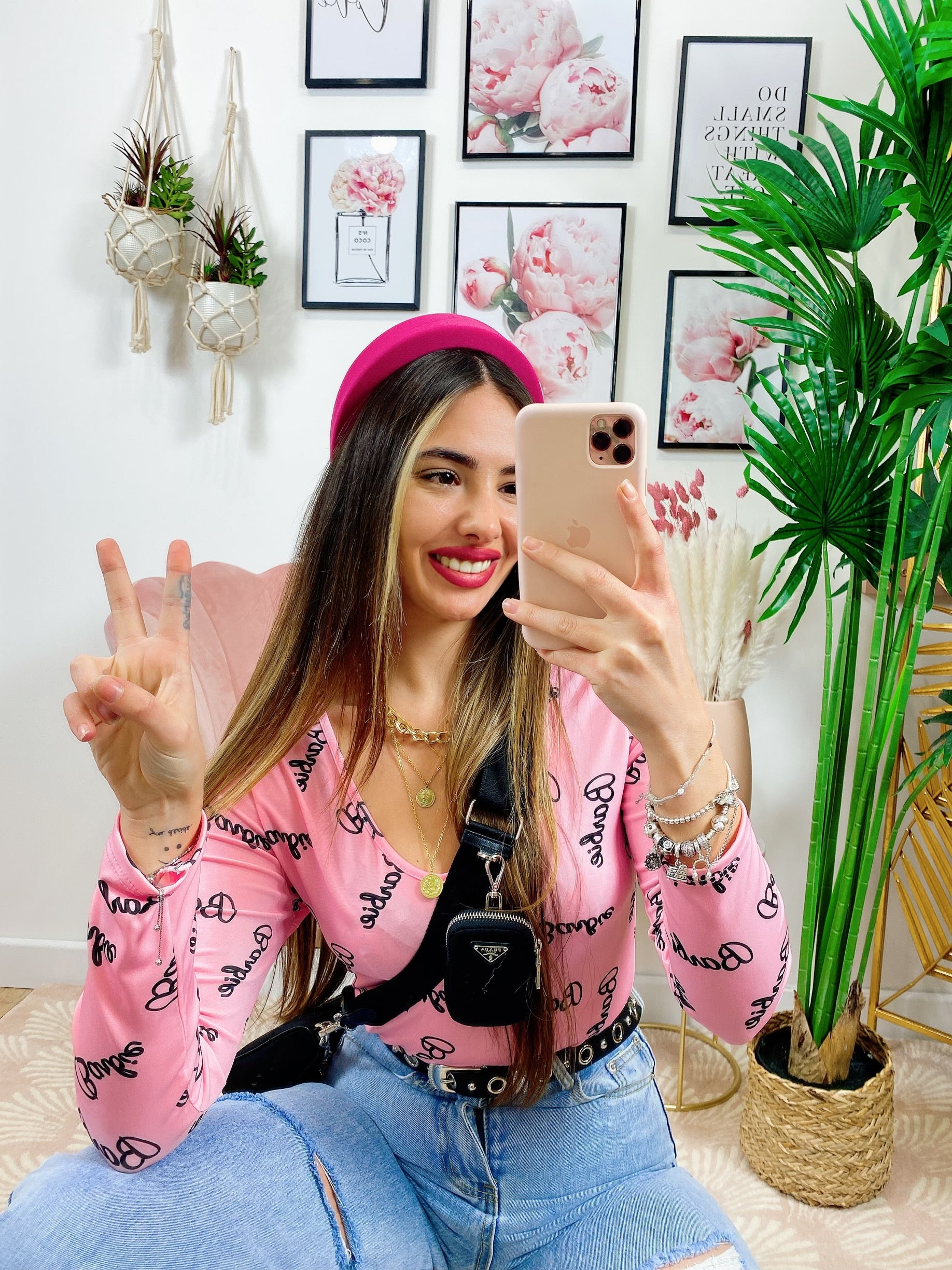 Barbie Print Bodysuit - Main Image