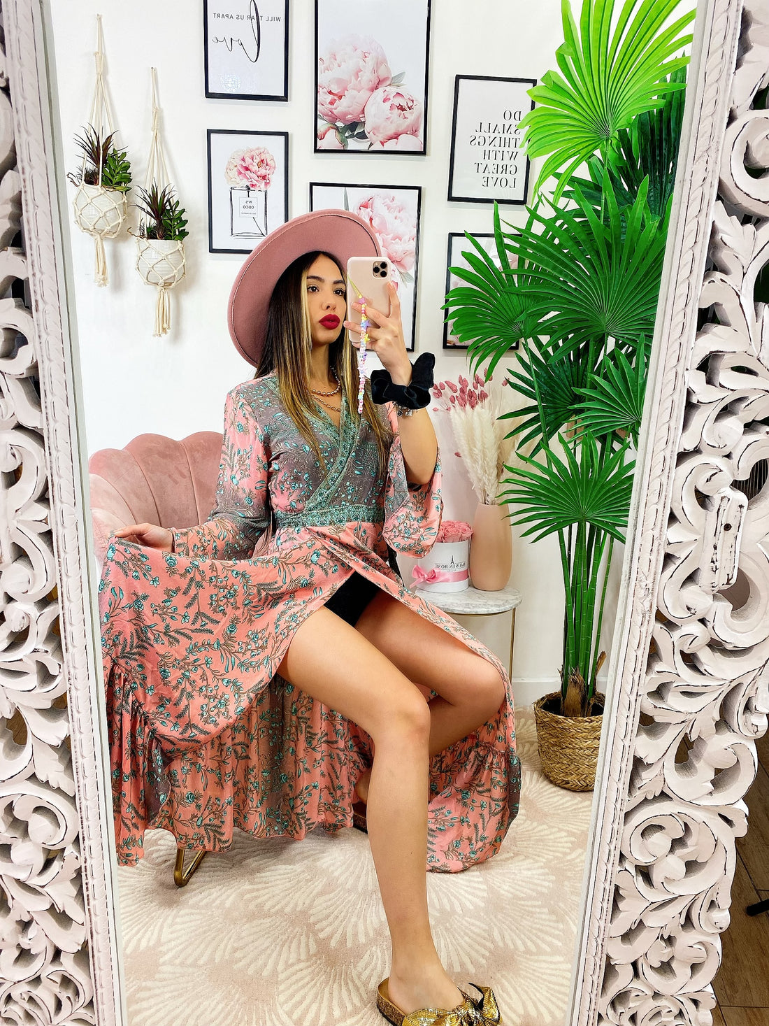 Kimono o abito etnico Base Rosa - R.a. Boutique 