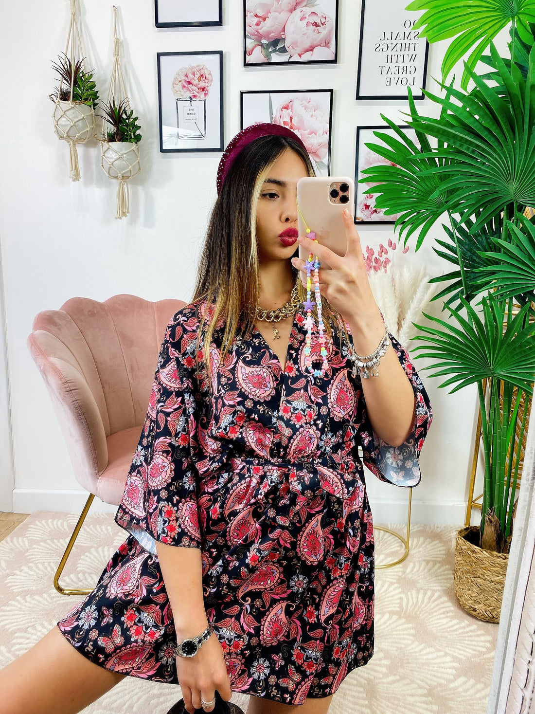 Abito etnico base nera - R.a. Boutique 