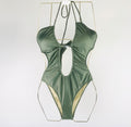 Body verde militare con incrocio - R.a. Boutique 