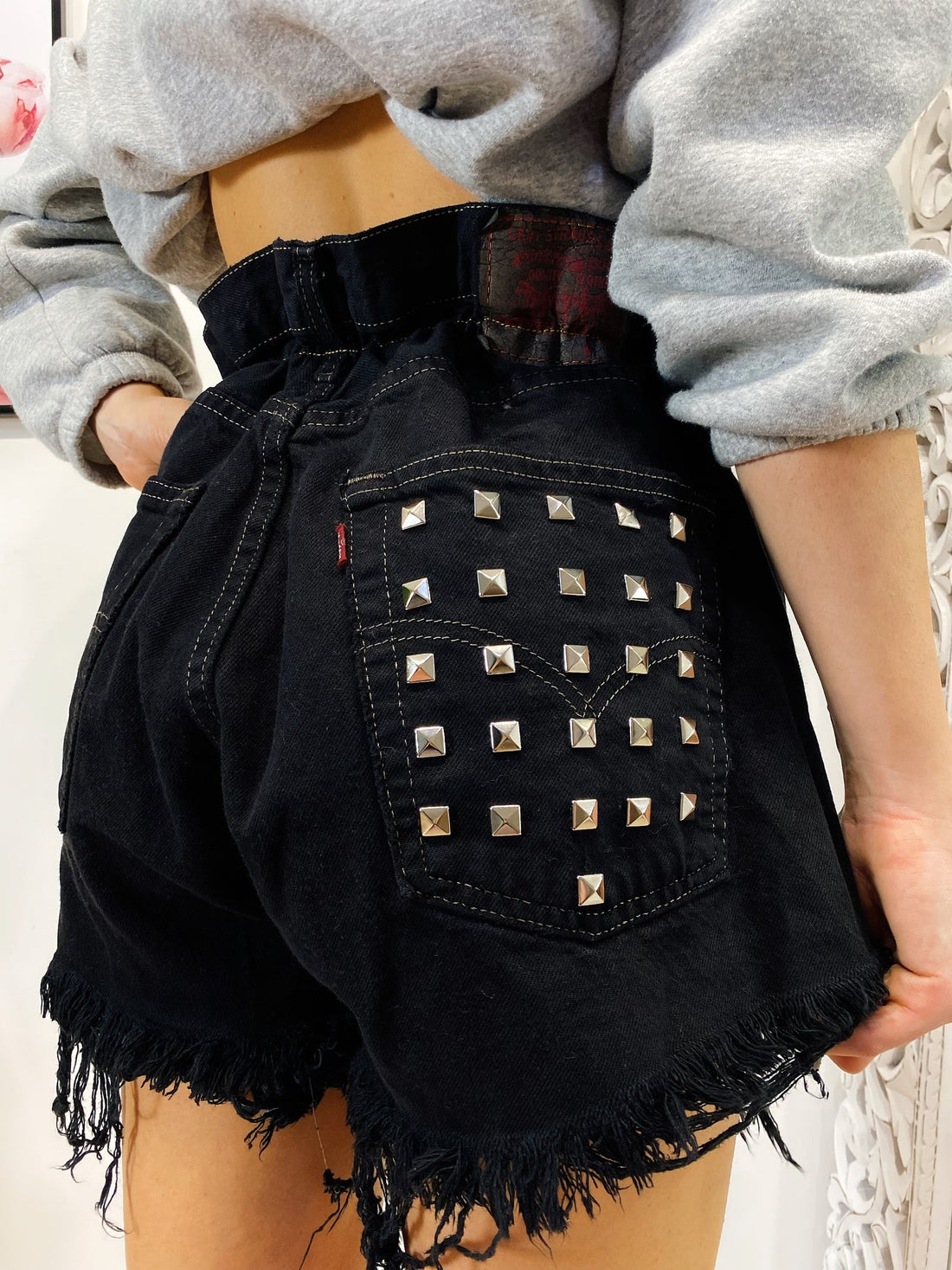 Short Levi’s Vintage con Borchie Nero - R.a. Boutique 