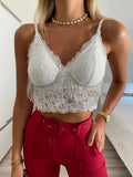 Bralette bianca con strass - R.a. Boutique 