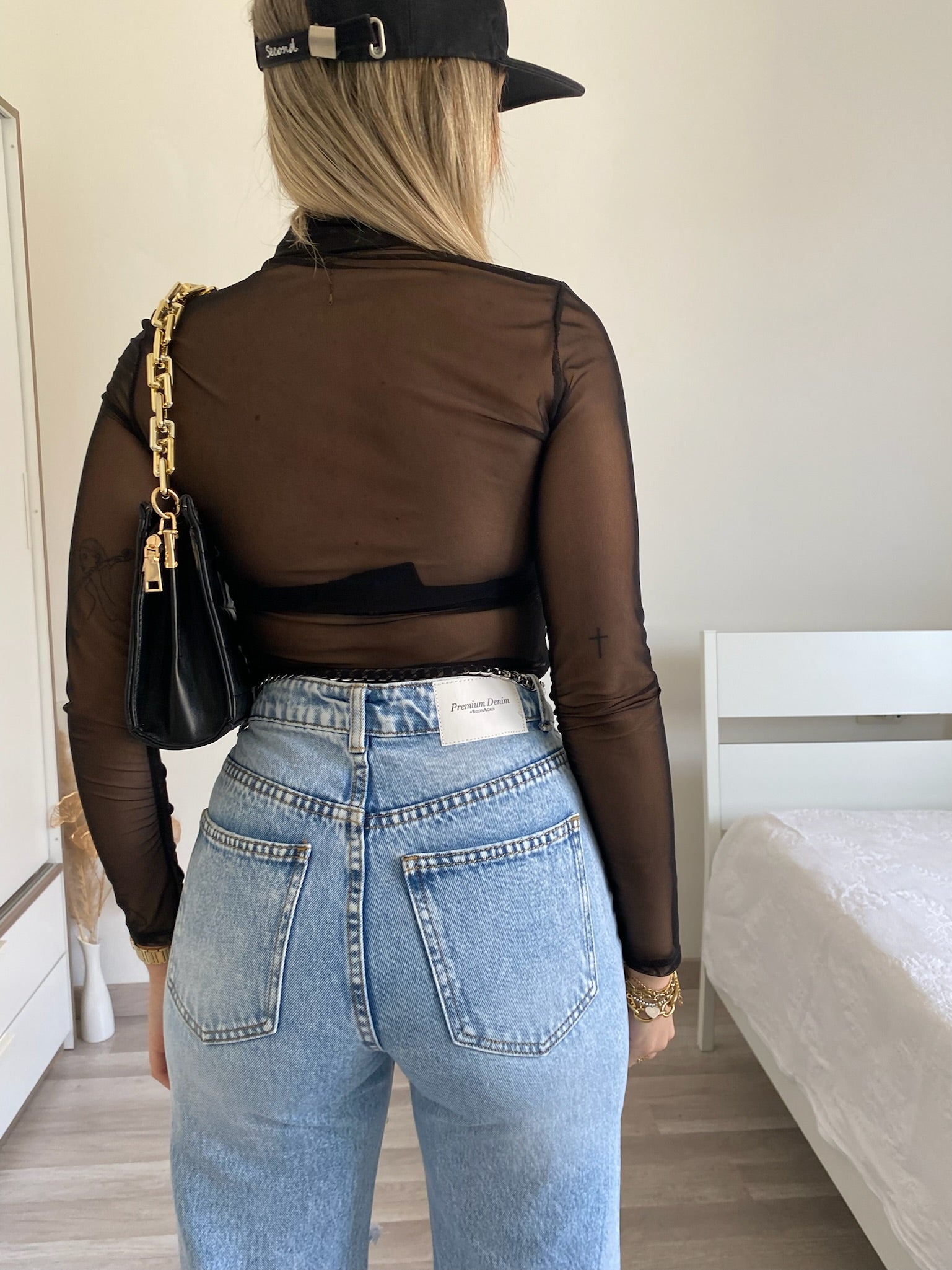 Body nero velato - R.a. Boutique 