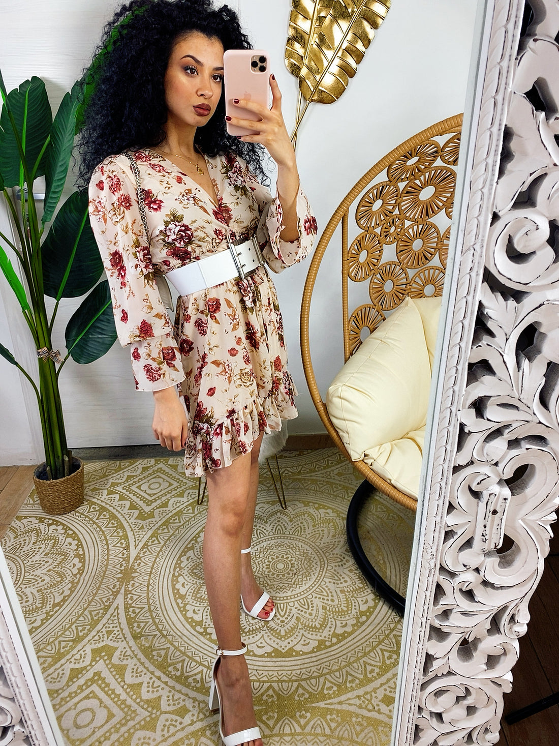 Abito a fiori Rossi e rosa - R.a. Boutique 