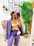 Completo giacca e pantalone lilla - R.a. Boutique 