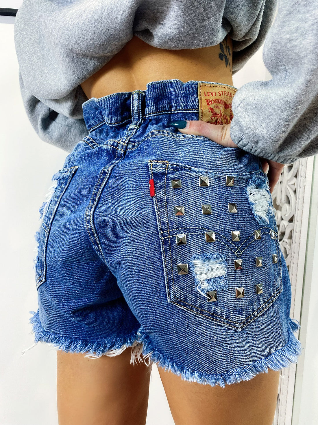 Short Levi’s Vintage con Borchie bagno medio - R.a. Boutique 