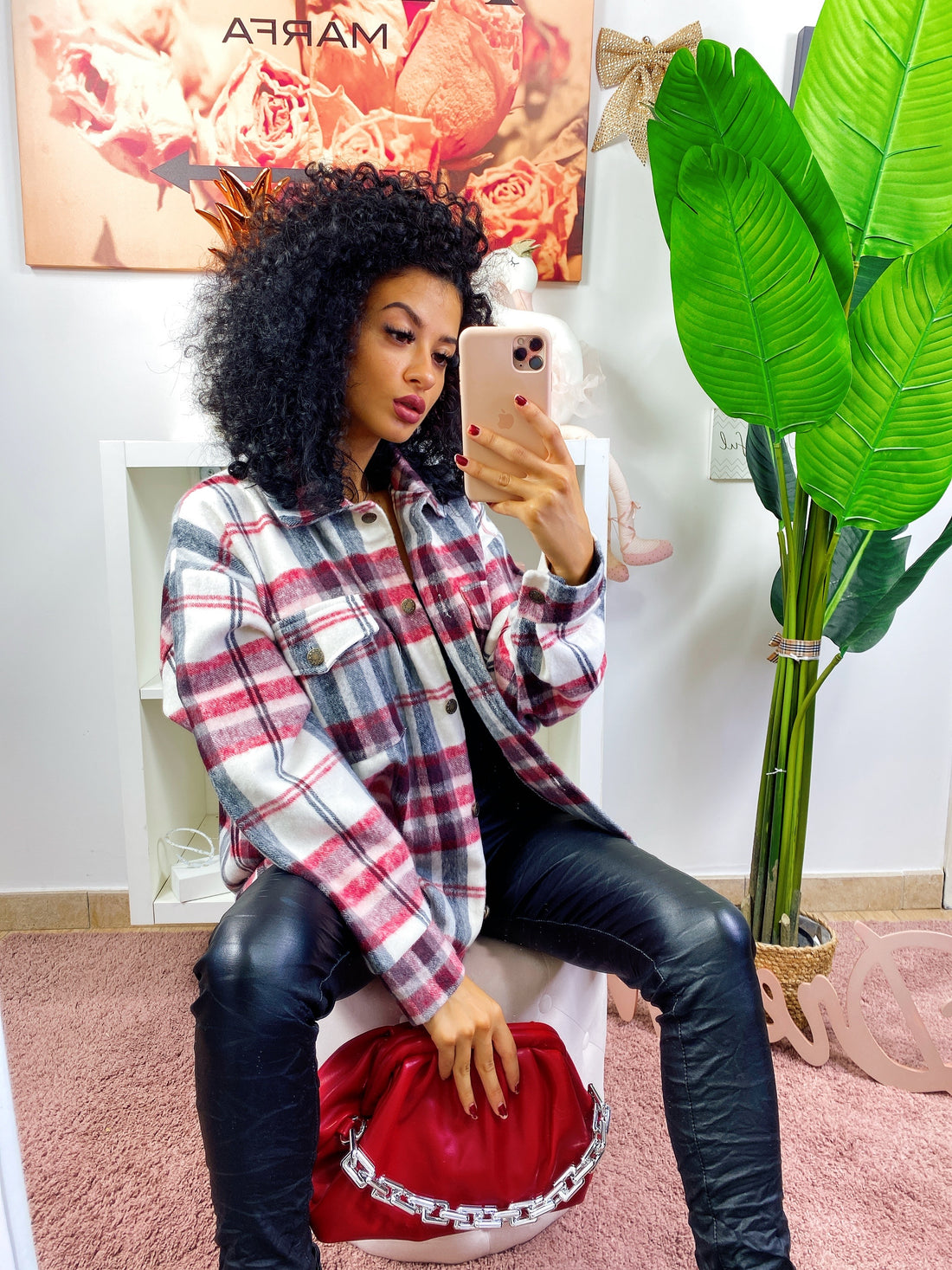 Maxi camicia in pile - R.a. Boutique 