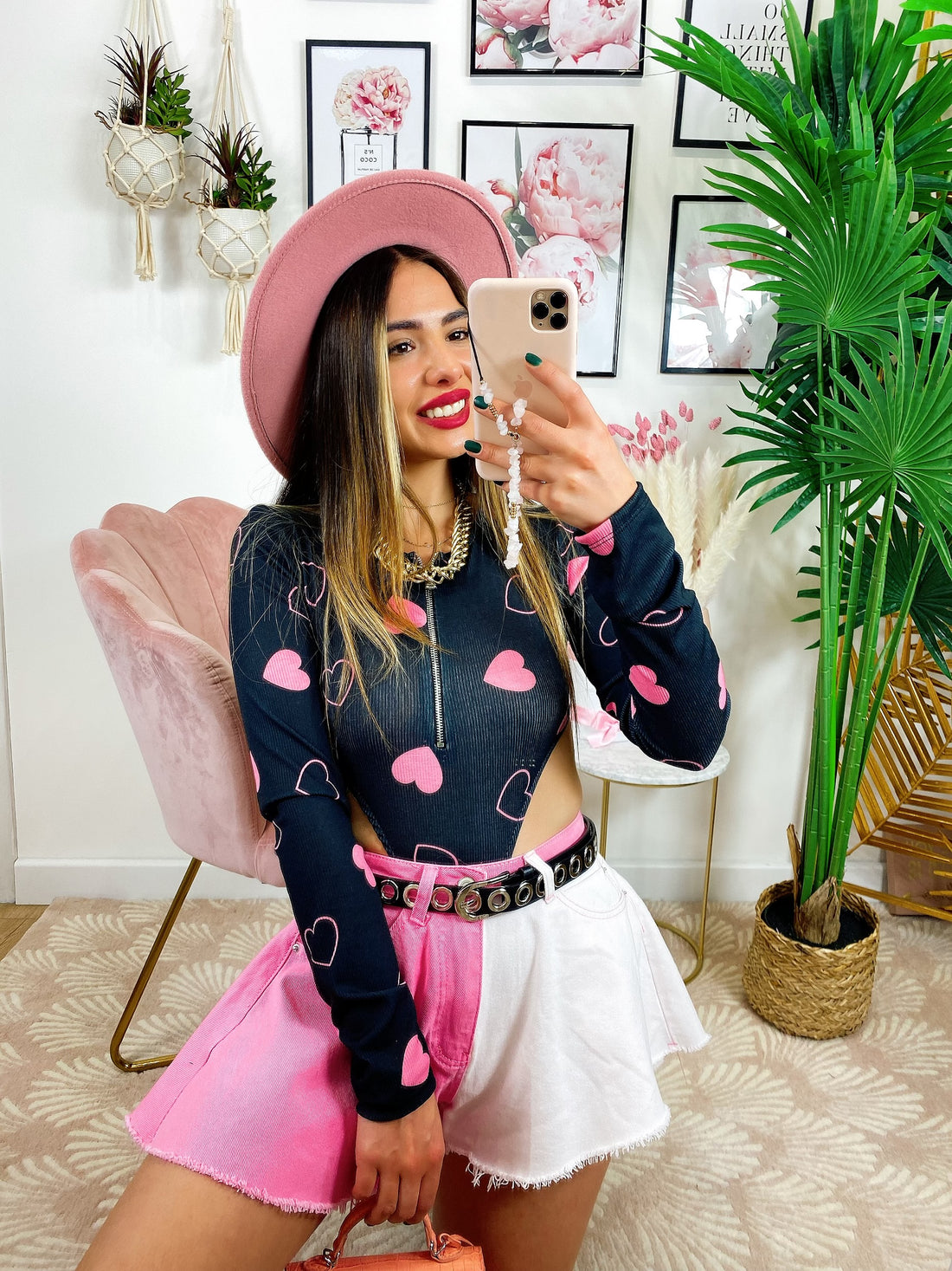 Body Sgambato con Cuori - R.a. Boutique 