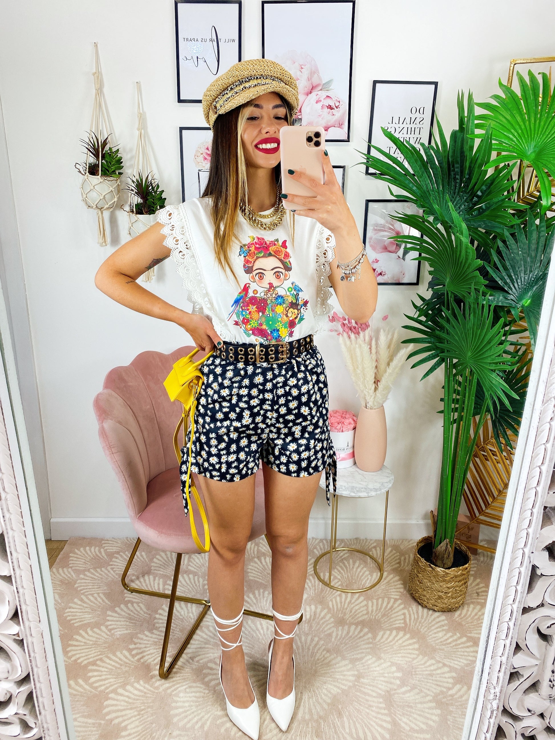 T-Shirt color e merletto - R.a. Boutique 