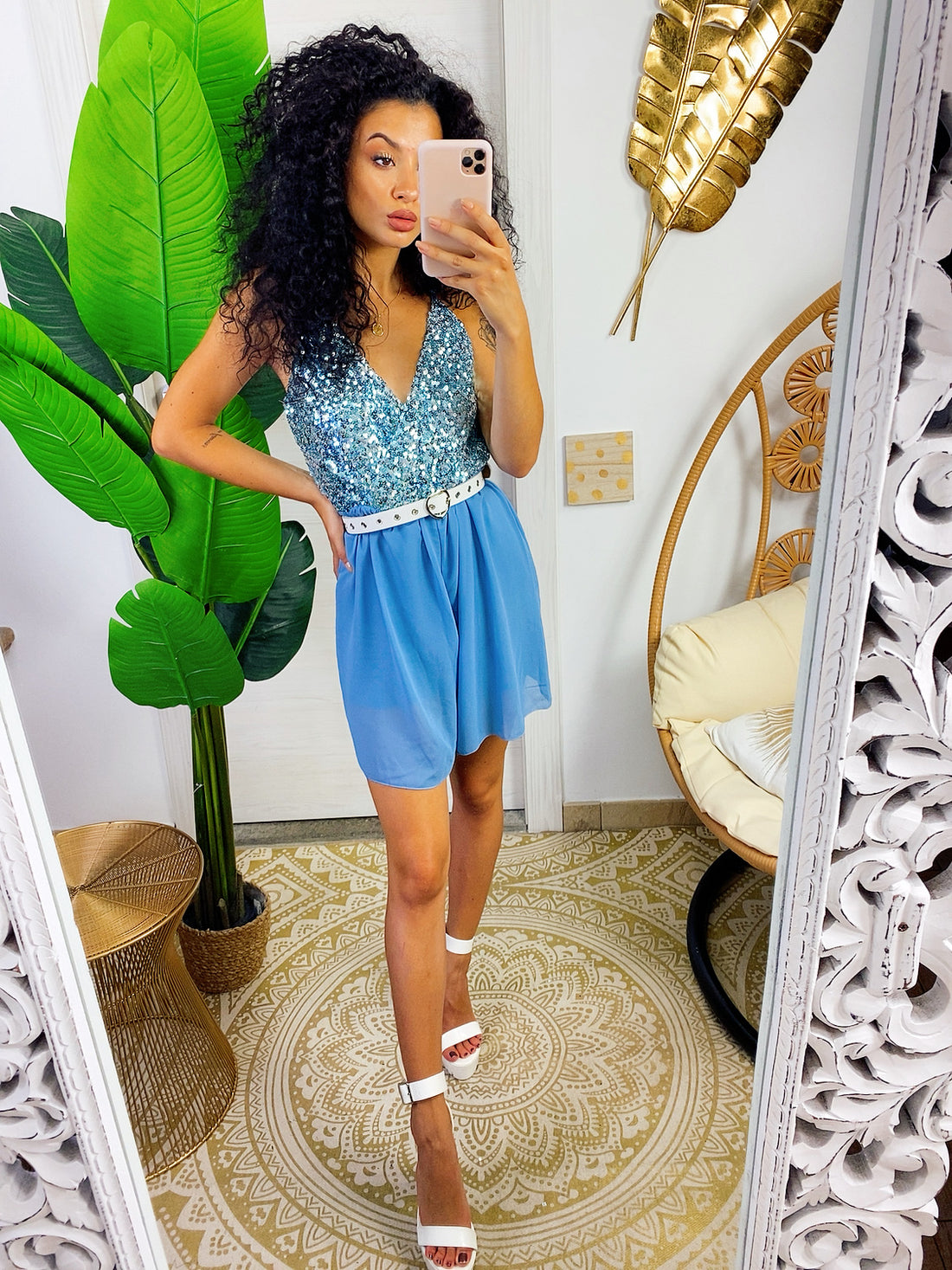 Tutina con paillettes carta da zucchero - R.a. Boutique 