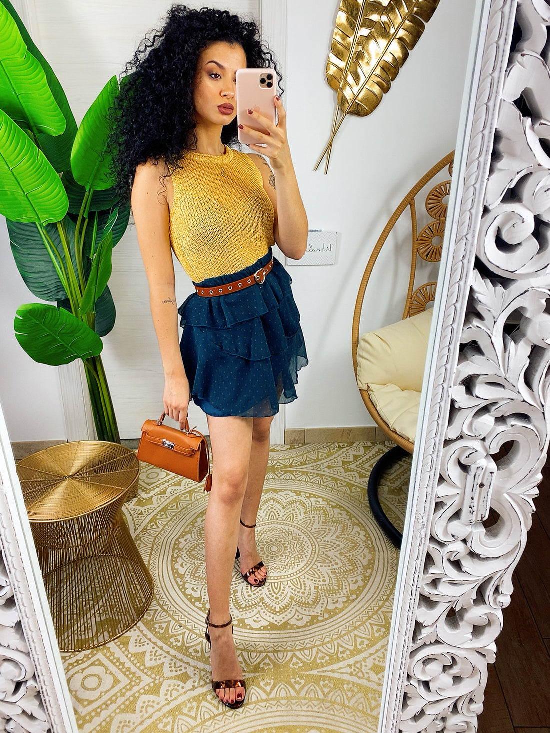 Gonna a balze con stelline - R.a. Boutique 