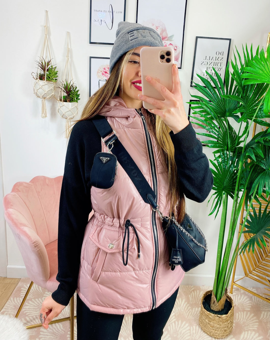 Bomberino smanicato Rosa - R.a. Boutique 