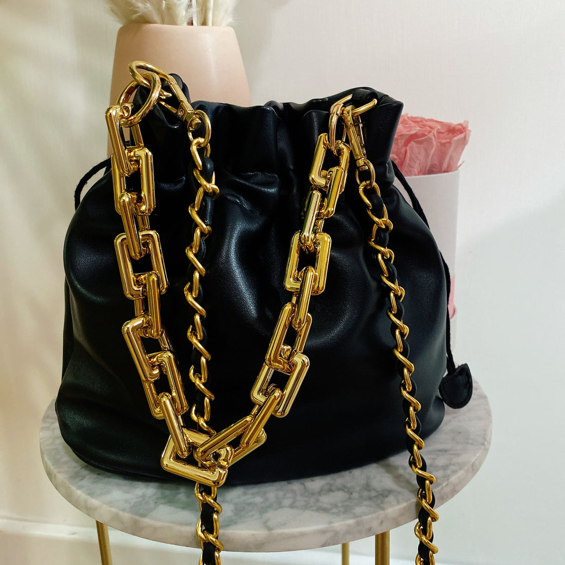 Secchiello con catena e tracolla - R.a. Boutique 