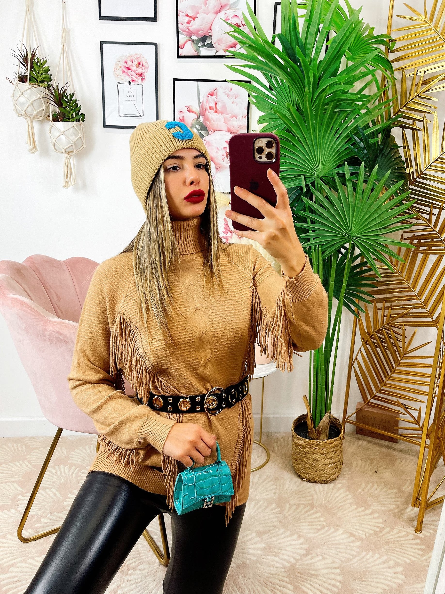 Cintura con cerchi oro - R.a. Boutique 