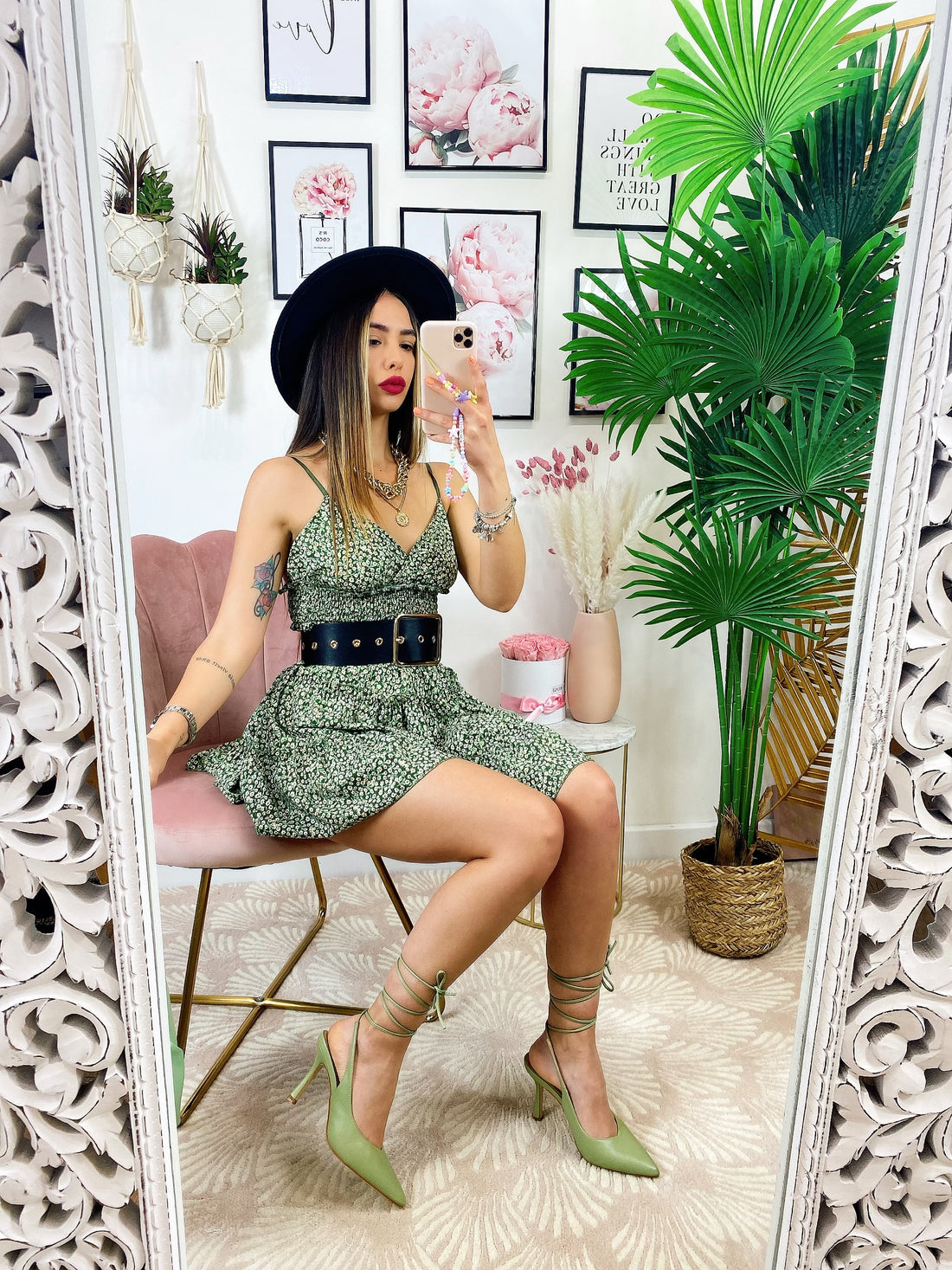 Tacco Menta con incrocio - R.a. Boutique 