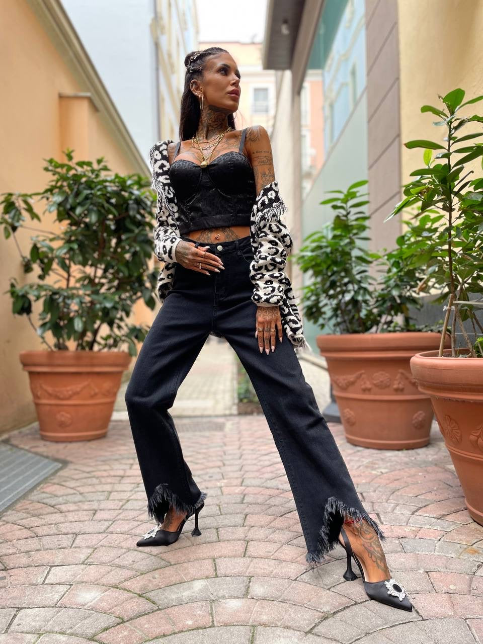 Cardigan maculato - R.a. Boutique 