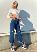 Jeans wide leg bagno medio - R.a. Boutique 