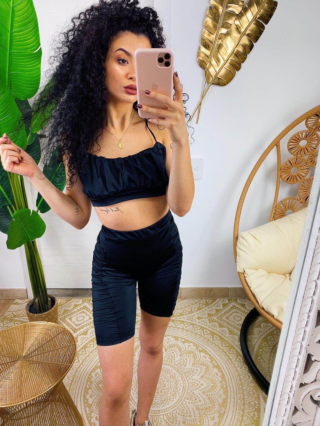 Completo Top e short con arricciatura - R.a. Boutique 