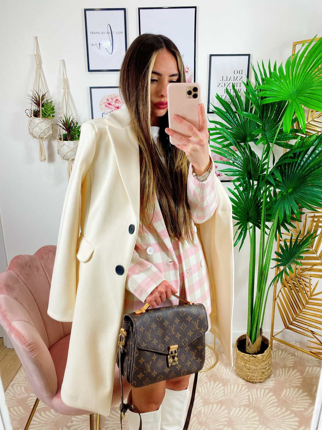 Giaccone panna con bottoni - R.a. Boutique 