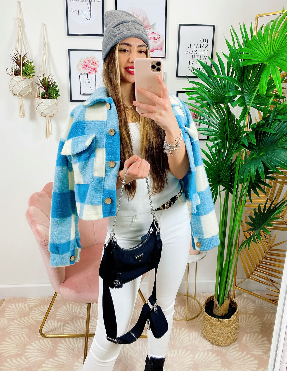 Giacca a quadri Carta da Zucchero Corta - R.a. Boutique 