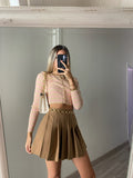 Maglioncino crop a righe nude - R.a. Boutique 