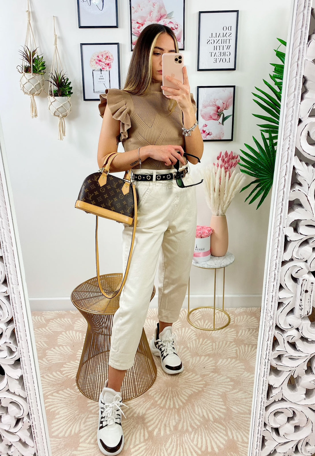 Maglioncino a collo alto e rouge - R.a. Boutique 