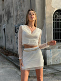 Completo bianco a retina - R.a. Boutique 