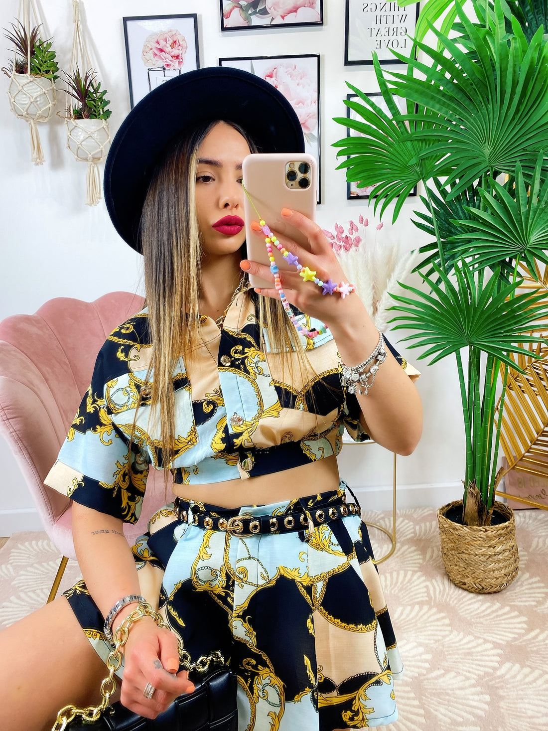 Completo etnico Short e Giacca base Nera - R.a. Boutique 