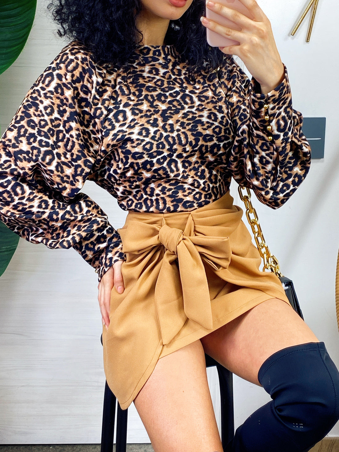 Camicetta manica lunga maculata - R.a. Boutique 