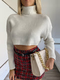 Maglione crop bianco - R.a. Boutique 