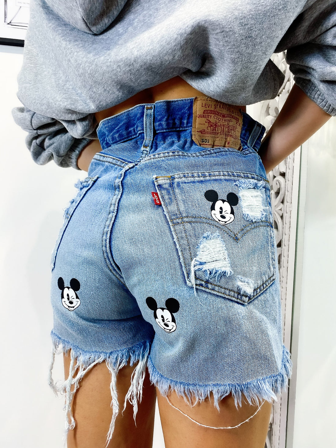 Short Levi’s Vintage con stampa topolino bagno medio - R.a. Boutique 