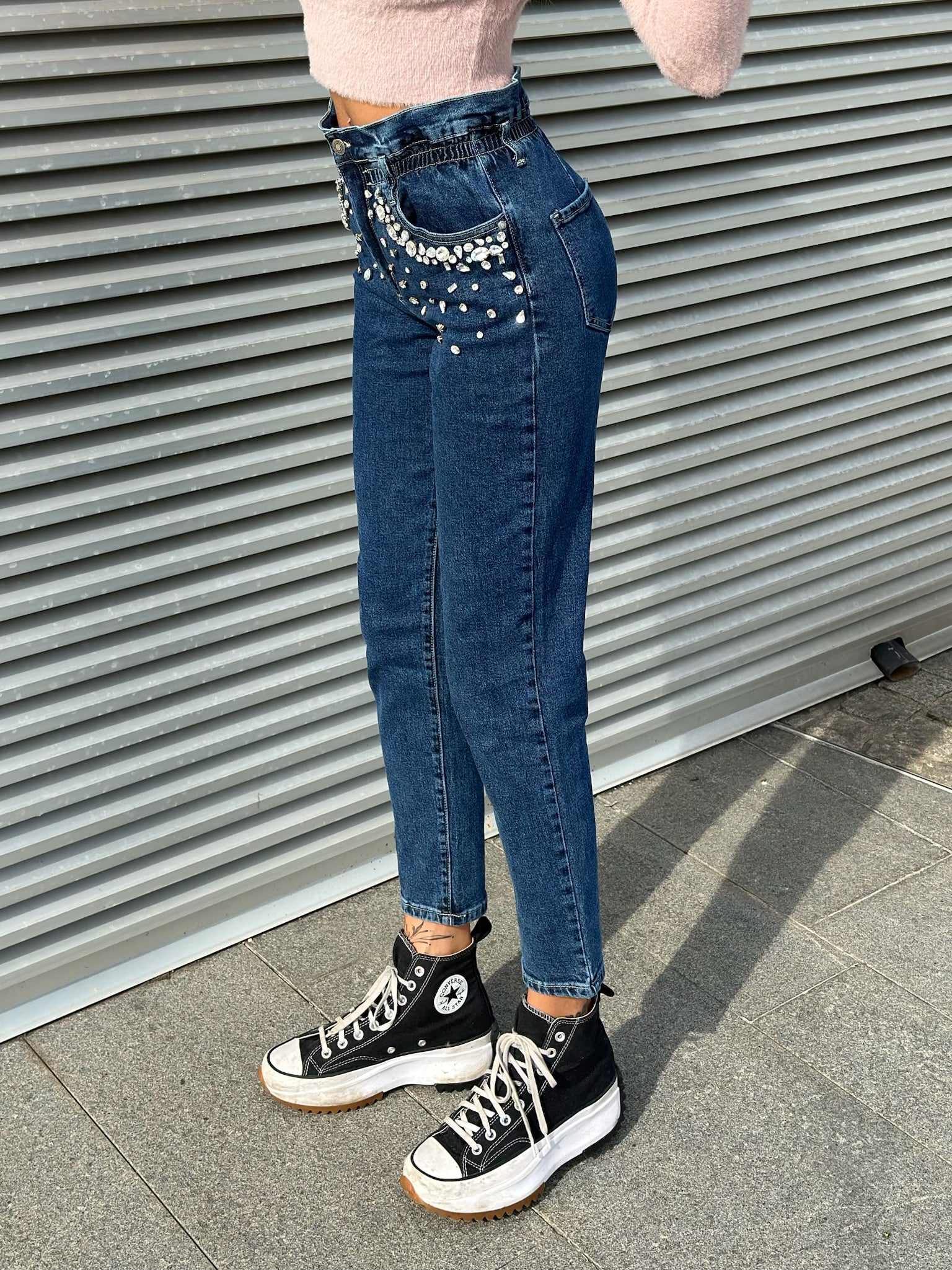 Jeans a caramella con strass - R.a. Boutique 