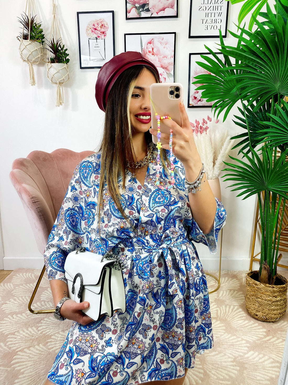 Abito etnico sfumature Celesti - R.a. Boutique 