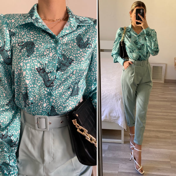 Tiffany-Hose mit Gürtel