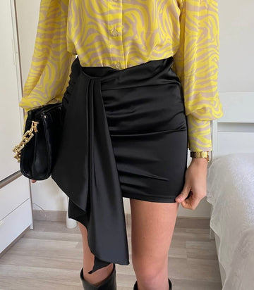 Gonna con fusciacca Nera - R.a. Boutique 