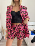 Completo giacca e Short maculato Fuxia - R.a. Boutique 