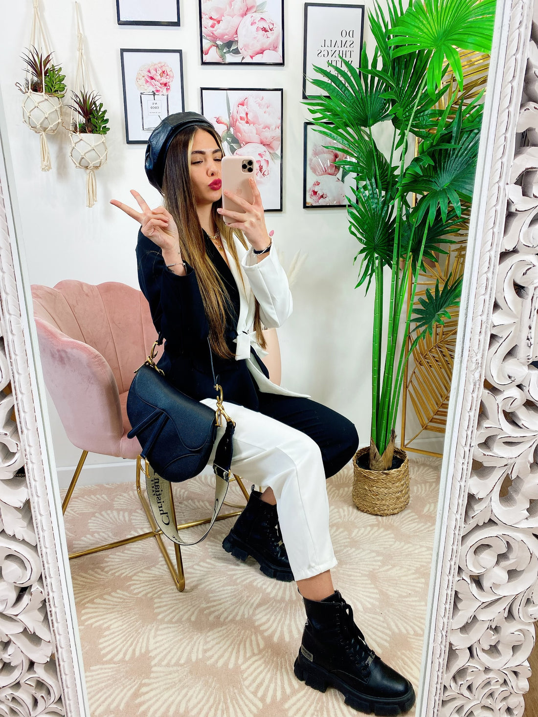 Completo giacca e Pantalone black white - R.a. Boutique 