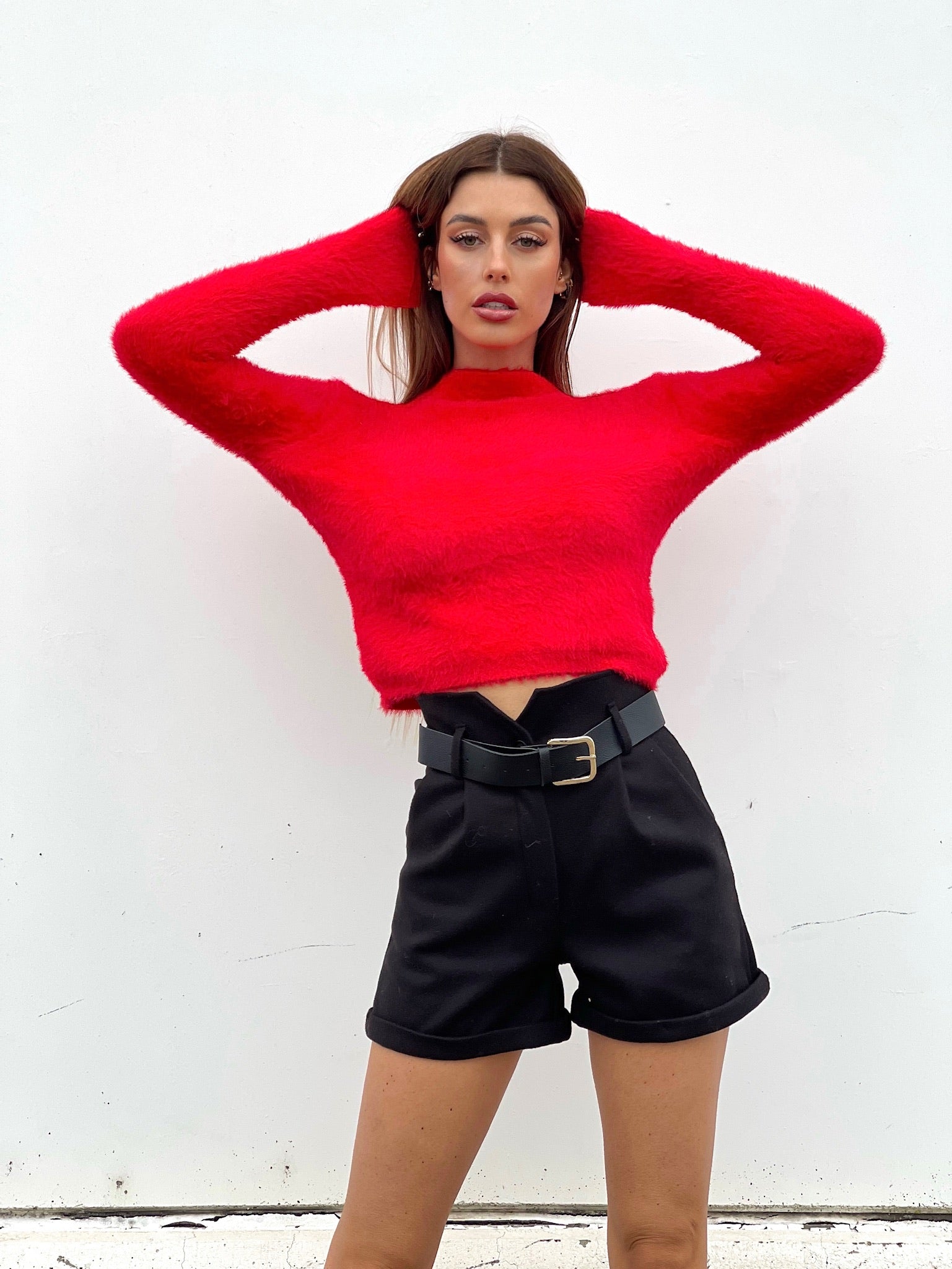 Maglioncino morbidissimo rosso - R.a. Boutique 