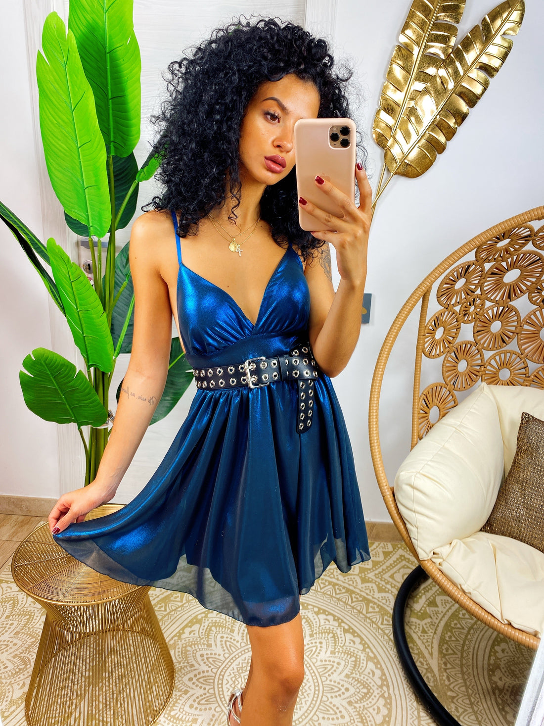 Abito a bretellina oceano - R.a. Boutique 